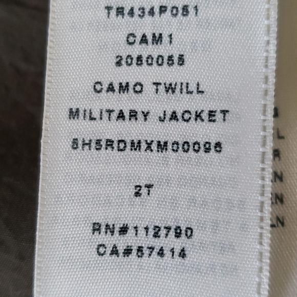 Camo twill military jacket - Picture 9 of 10